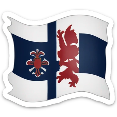 New England flag sticker