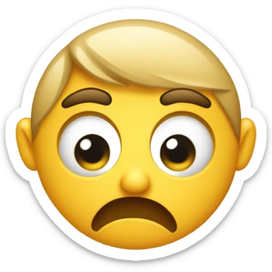 Side eye face sticker