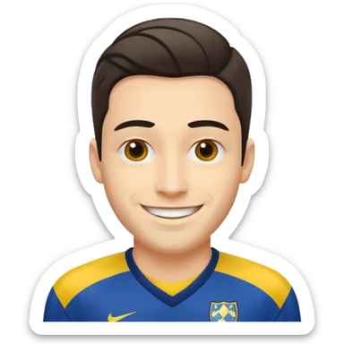 Myself in boca juniors jersey sticker