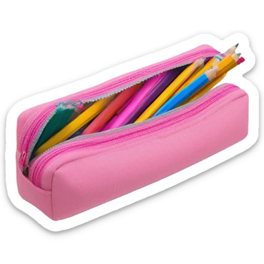 pink pencil case sticker