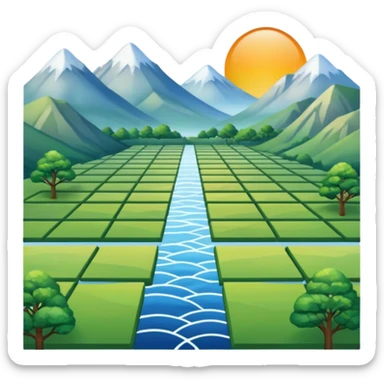 overlapping images, one realistic and one digital grid sticker