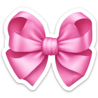 Pink bow  sticker