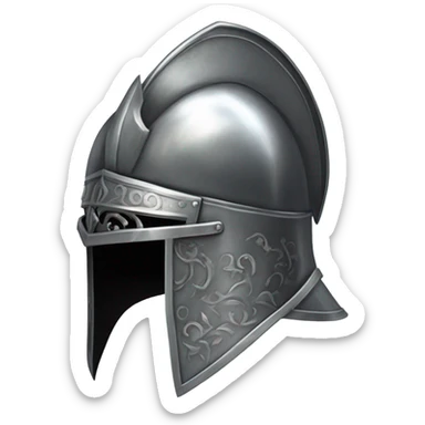 A knight's helm sticker