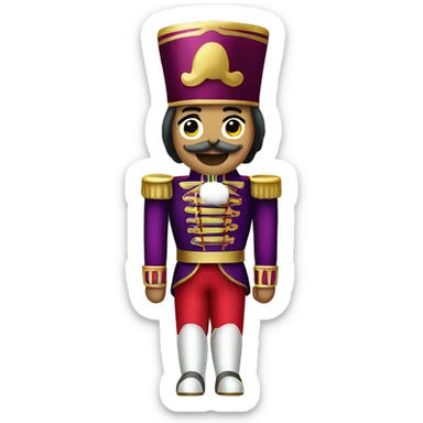 christmas nutcracker full body sticker