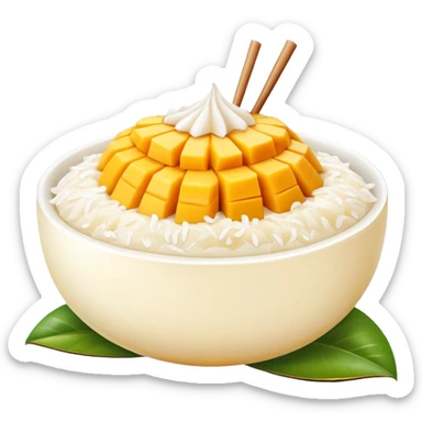 Mango sticky rice sticker