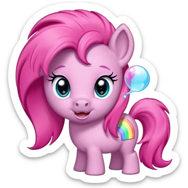 My little pony with gum sticker