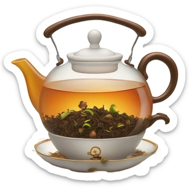 Spilling the tea sticker