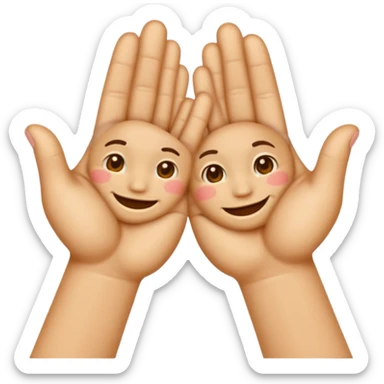 Make me emoji that is rubbing hands like fly sticker
