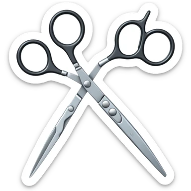  hairdressing scissors sticker