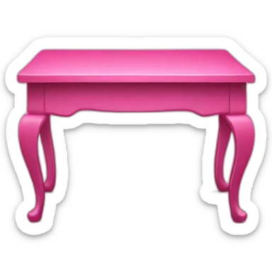 pink table book sticker