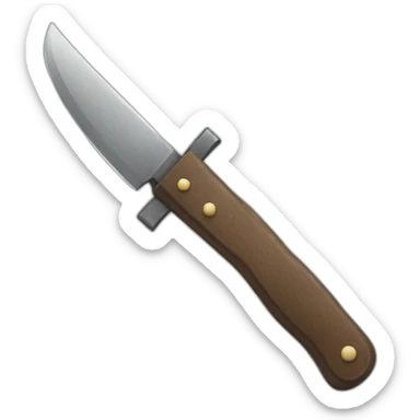 Castaña-cuchillo sticker