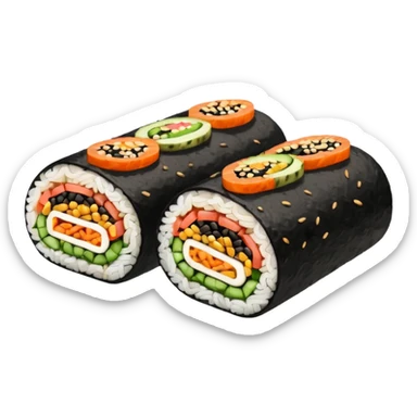 vegan kimbap sticker