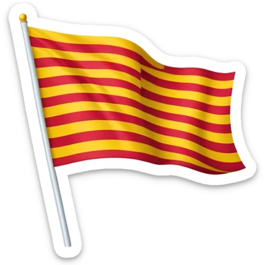 The flag of Catalonia sticker