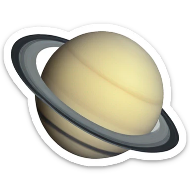 Saturn cartoon sticker