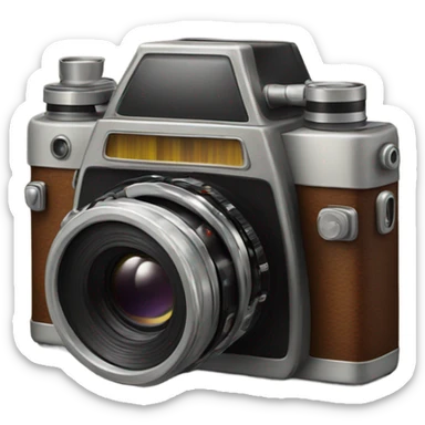 analogue vintage camera sticker