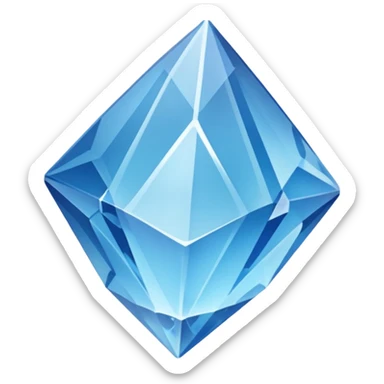 raw quartz crystal blue sticker