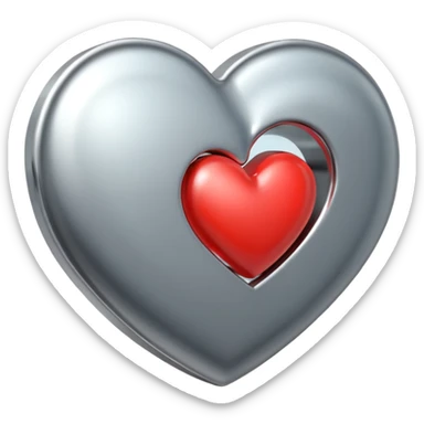 Sr inside heart sticker