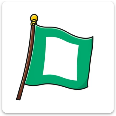 Iraqi Turkmen flag - a sky blue rectangular flag with a white crescent moon and star in the center. There is one straight white horizontal line across the top of the moon and another straight white horizontal line below the moon. sticker