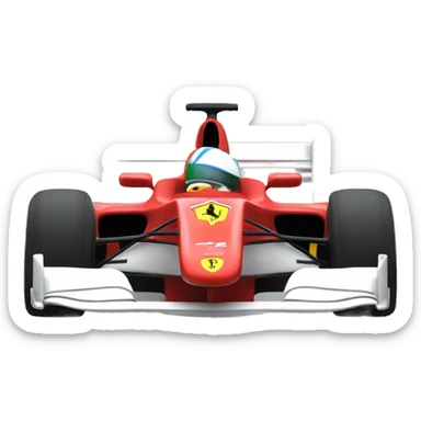 Ferrari F1 car  sticker