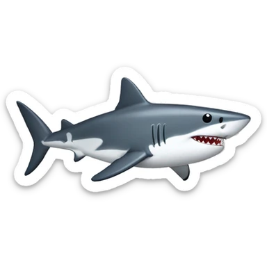 a ikea shark doll sticker