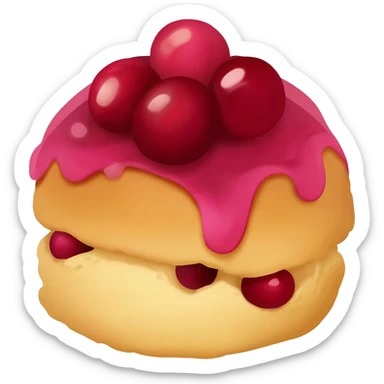 Cranberry scone sticker