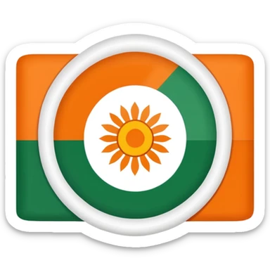 India  flag sticker