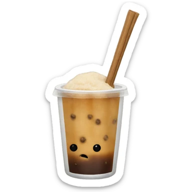 Brown sugar boba sticker