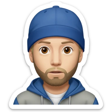 Eminem с брродой sticker