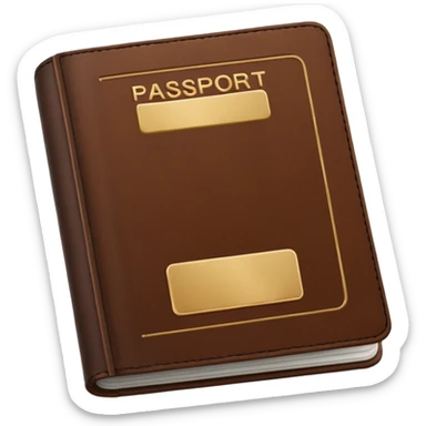 brown passaport sticker
