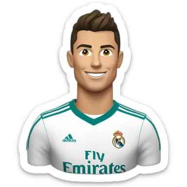 cristiano Ronaldo au Real Madrid sticker