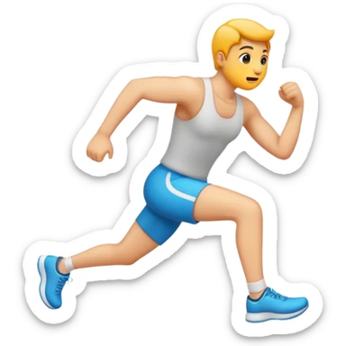 crea un emoji de una persona haciendo ejercicio sticker