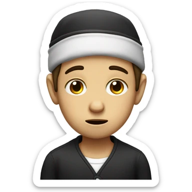 sad jewish boy sticker