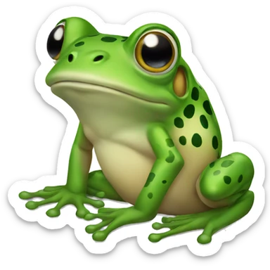 Frog-frog sticker
