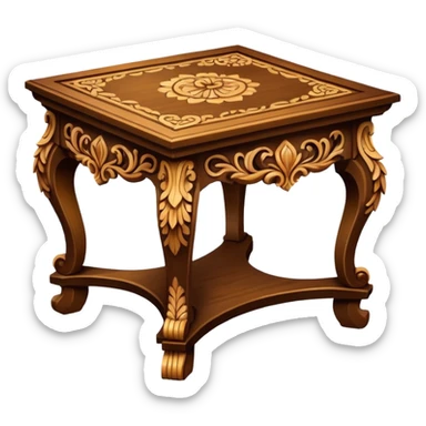 a fancy table sticker