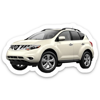 2013 white nissan murano with black interior  sticker