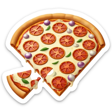 pizza with only ,onions sticker