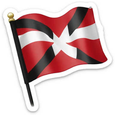 Drapeau Bretagne inférieure à drapeau Normandie sticker