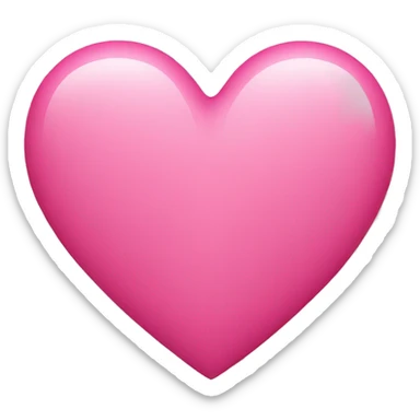 Pink heart sticker