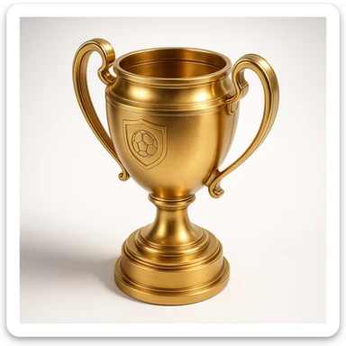 team celebrating with trophy sticker