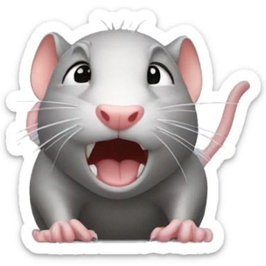  The rat is crying sticker