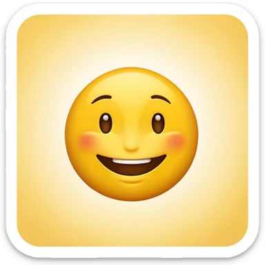 emoji with a snarky smile sticker