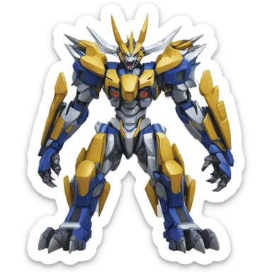 WereGarurumon-Wargreymon-Medabot-Mecha sticker