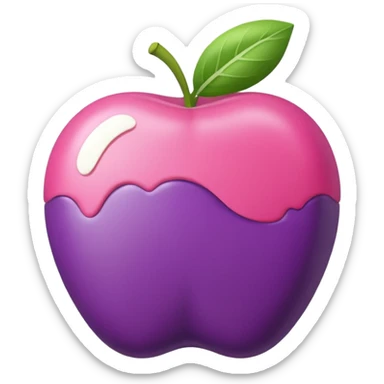 Healthy food  : 3d Icon with color of D0B8FF
 sticker