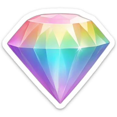 Pastel-Rainbow Diamond sticker