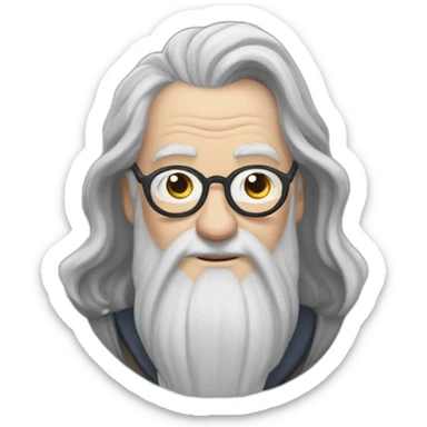 Albus Dumbledore wears a sweatshirt that says "Sude" sticker