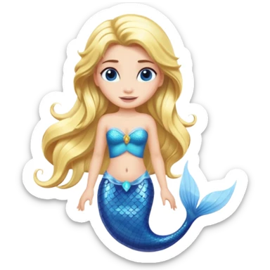 Elsa as a mermaid sticker