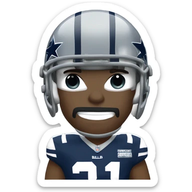 Dallas cowboy football player sticker