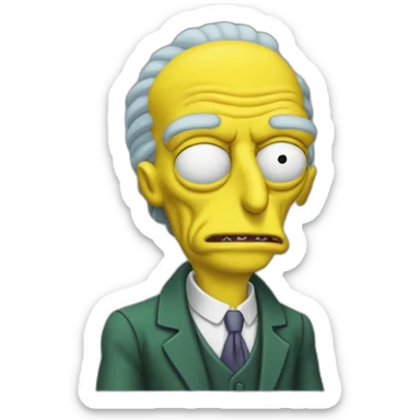 Mr burns sticker