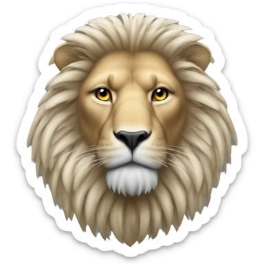 eagle merged with lion sticker