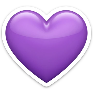 ￼ Violet heart  sticker